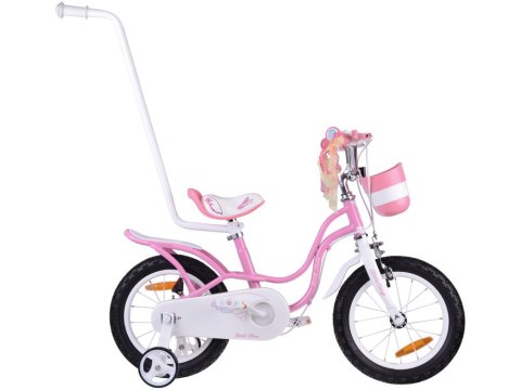 RoyalBaby Rower dziecięcy 14" Little Swan Koszyk + kółka boczne RB14-18