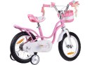 RoyalBaby Rower dziecięcy 14" Little Swan Koszyk + kółka boczne RB14-18