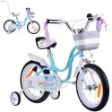 RoyalBaby Rower dziecięcy 14" Little Swan Koszyk + kółka boczne RB14-18