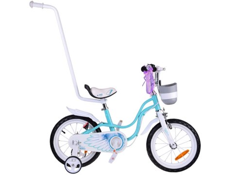 RoyalBaby Rower dziecięcy 14" Little Swan Koszyk + kółka boczne RB14-18
