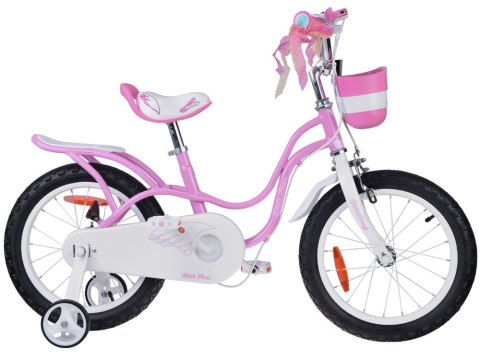 RoyalBaby Rower dziecięcy 16" Little Swan Koszyk + kółka boczne RB16-18