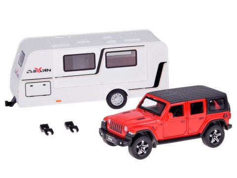 Auto na wakacje Samochód terenowy + Przyczepa kempingowa światła ZA5351