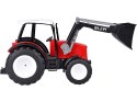 DUŻY TRAKTOR SPYCHACZ zabawka 2w1 - ruchome ramię i łyżka CZERWONY RC0666