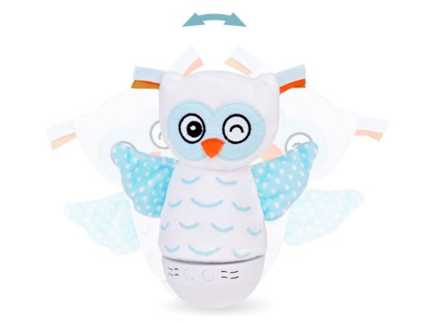 Lampka nocna + pozytywka 2w1 SOWA usypiacz - zmieniająca kolory LED ZA5190