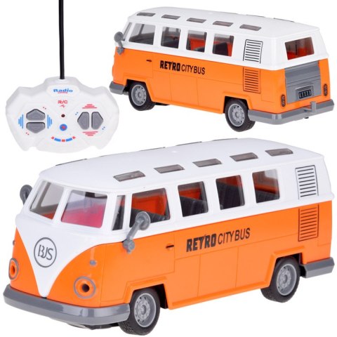 Zdalnie sterowany AUTOBUS RETRO CITY BUS - podświetlany pojazd RC0677