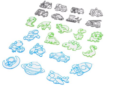 Zestaw kreatywny do robienia breloczków DIY 24 różne wzory + ozdoby ZA5209