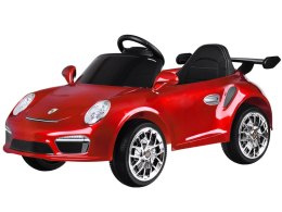 Autko elektryczne na akumulator czerwone Porsche RUF CTR3 + pilot PA0327
