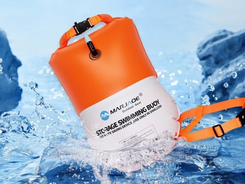Dmuchana Bojka Asekuracyjna do Pływania Suchy Dry Bag torba 10L SP0827