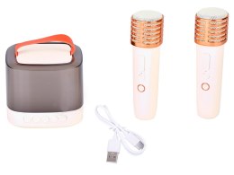 Głośnik Bluetooth + mikrofon bezprzewodowy x2 ZESTAW KARAOKE IN0178
