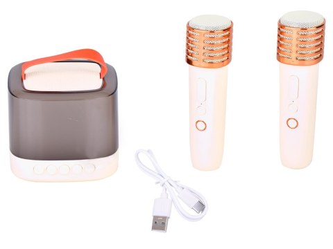 Głośnik Bluetooth + mikrofon bezprzewodowy x2 ZESTAW KARAOKE IN0178
