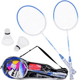 Kompletny zestaw do gry w Badminton Paletki + 2 x lotki etui SP0819