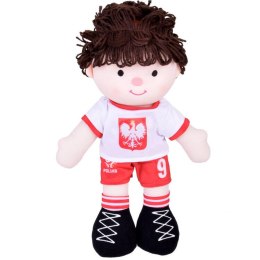 Lalka szmaciana POLSKI Piłkarz nr 9 - piłka nożna Miękka materiałowa ZA5477