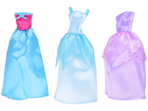 Zestaw Modne ubranka dla lalek Sukienki + biżuteria + akcesoria ZA5414