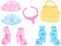 Zestaw Modne ubranka dla lalek Sukienki + biżuteria + akcesoria ZA5414
