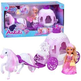 Ankiki Mini Lalka z Karoca - Mała Księżniczka w Różowej Sukience ZA6007