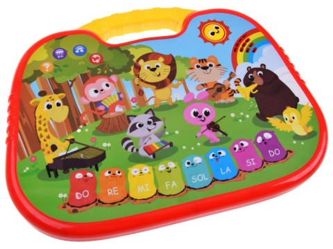 Edukacyjne interaktywne organki ze zwierzątkami odgłosy melodie ZA5955