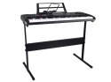 Keyboard 61 Klawiszy Podświetlane Stojak Mikrofon Organy Edukacyjne IN0187