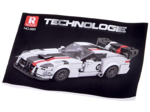 Klocki techniczne Supersportowe auto BIAŁY VIPER spojler 419-ele ZA5784