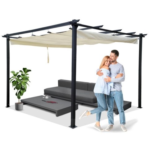PERGOLA ogrodowa Para Sole ESTIVO Altana tarasowa 3x3x2,4m SP0835