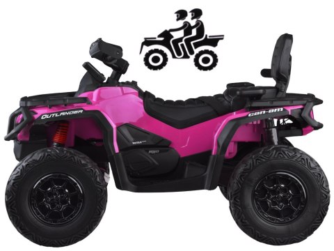 Quad na akumulator dla dzieci 2 osob CAN-AM OUTLANDER 4x4 Panel LED PA0326