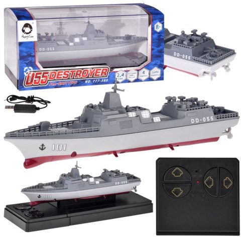 Zdalnie sterowany Statek bitewny Niszczyciel DD-055 Skala 1:890 RC0733