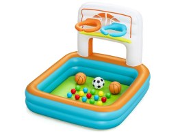 Bestway Suchy basen z kulkami 3w1 Koszykówka + piłka nożna 120x107cm 52728