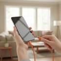 Kabel USB C do USB C Forcell F-Energy QC4.0 PD 3A 60W Silicone 1 m C344 pomarańczowy