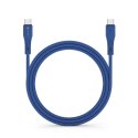 Kabel USB C do USB C Forcell F-Energy QC4.0 PD 5A 100W Silicone 1 m C347 granatowy