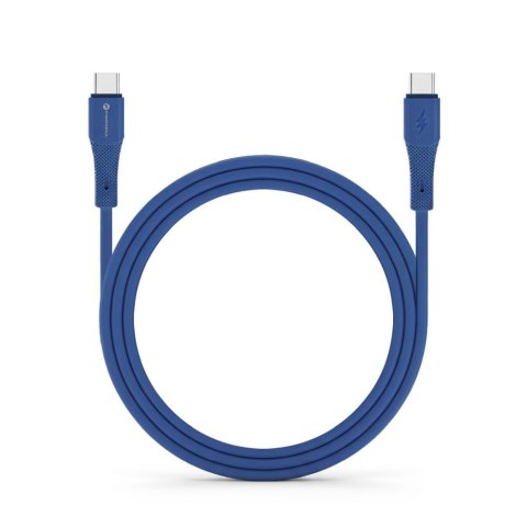 Kabel USB C do USB C Forcell F-Energy QC4.0 PD 5A 100W Silicone 1 m C347 granatowy
