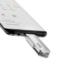 Pendrive 128GB USB 3.0 (USB A + USB C) Hoco UD10 srebrny