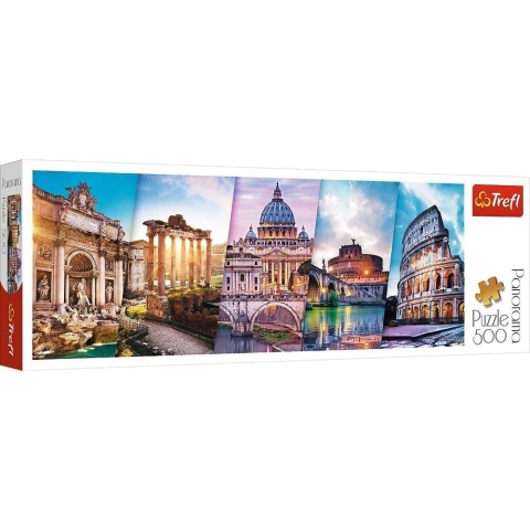 Puzzle 500 Panorama - Podróż do Włoch TREFL