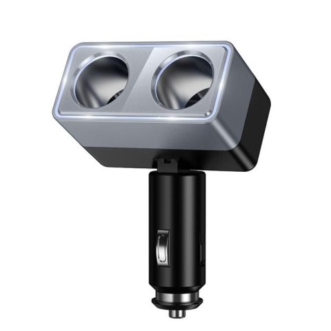Rozdzielacz gniazda zapalniczki Hoco 2 porty max 240W/24V Z65 czarna