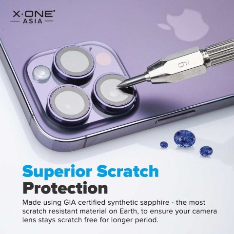 Szkło szafirowe X-ONE na obiektyw aparatu Camera Armor Pro - do iPhone 17 Pro Max