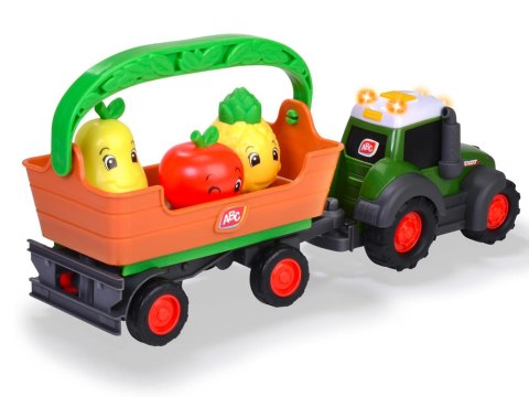 Traktor z przyczepą zdejmowaną Koszyk i 3 owoce - gra i świeci 12m+ ZA6182