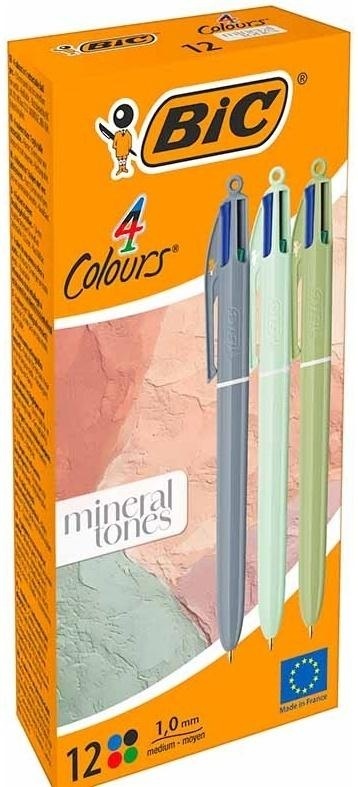 Długopis Mineral Tones mix 1mm (12szt) BIC