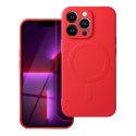 Futerał do iPhone 13 PRO Silicone Mag Cover zgodny z MagSafe czerwony