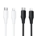 Kabel USB C do Lightning Hoco 27W silikonowy 1 m X124 biały