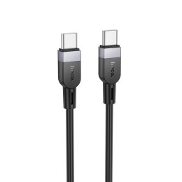 Kabel USB C do USB C Hoco 3A 60W Silikonowy 2 m X109 czarny