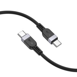 Kabel USB C do USB C Hoco 3A 60W Silikonowy 2 m X109 czarny