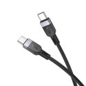 Kabel USB C do USB C Hoco 3A 60W Silikonowy 2 m X109 czarny