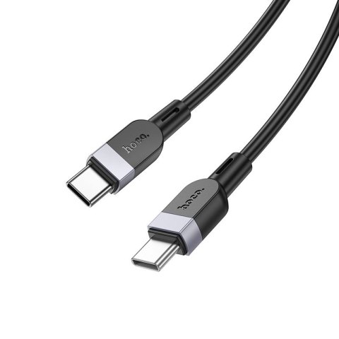 Kabel USB C do USB C Hoco 3A 60W Silikonowy 2 m X109 czarny