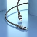 Kabel USB C do USB C Hoco 3A 60W Silikonowy 2 m X109 czarny