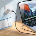 Kabel USB C do USB C Hoco 3A 60W z wyświetlaczem 1 m X118 czarny
