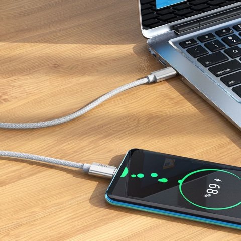 Kabel USB C do USB C Hoco QC3.0 PD 5A 240W 1,8 m U134 szary