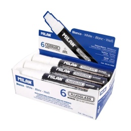 Marker do szyb biały 15mm (6szt)