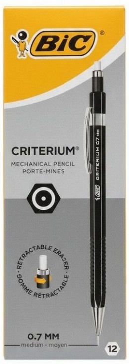 Ołówek automatyczny Criterium HB 0,7mm (12szt) BIC