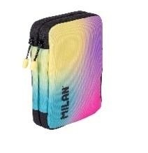 Piórnik 2-poziomowy z wyposażeniem czarny