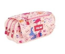 Piórnik 3 komorowy z klapką