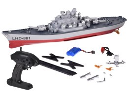 Zdalnie sterowany Ogromny statek PANCERNIK LHD-881 Skala 1:390 RC0736