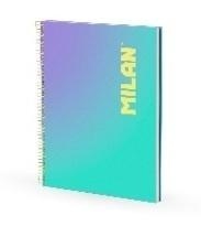 Zeszyt A4/90K kratka turkusowy na spirali